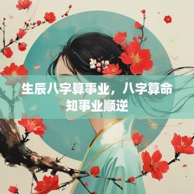生辰八字算事业，八字算命知事业顺逆