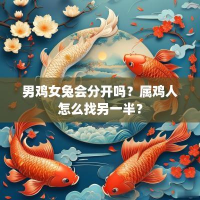 男鸡女兔会分开吗？属鸡人怎么找另一半？