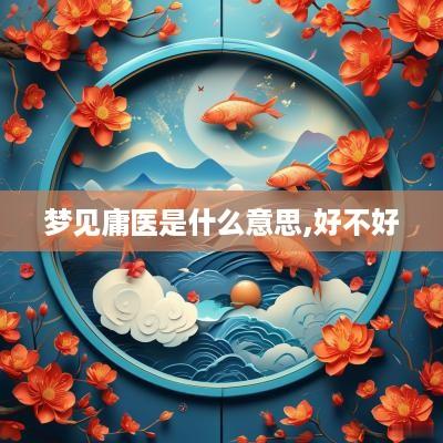梦见庸医是什么意思,好不好