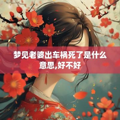 梦见老婆出车祸死了是什么意思,好不好