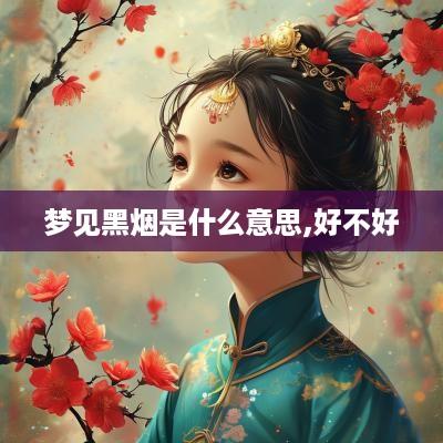 梦见黑烟是什么意思,好不好