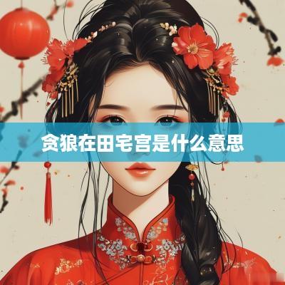 贪狼在田宅宫是什么意思