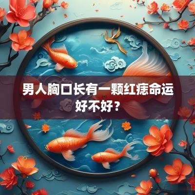 男人胸口长有一颗红痣命运好不好？
