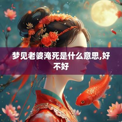 梦见老婆淹死是什么意思,好不好