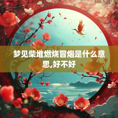 梦见柴堆燃烧冒烟是什么意思,好不好