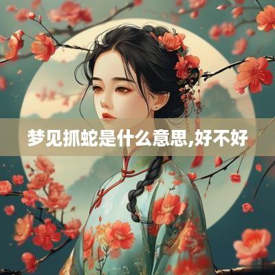 梦见抓蛇是什么意思,好不好