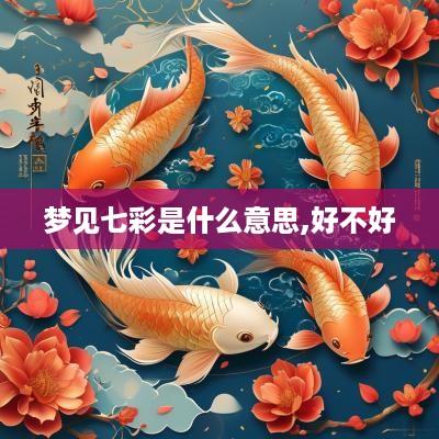 梦见七彩是什么意思,好不好