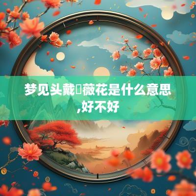 梦见头戴嗇薇花是什么意思,好不好