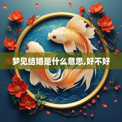 梦见结婚是什么意思,好不好
