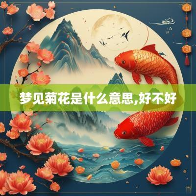 梦见菊花是什么意思,好不好