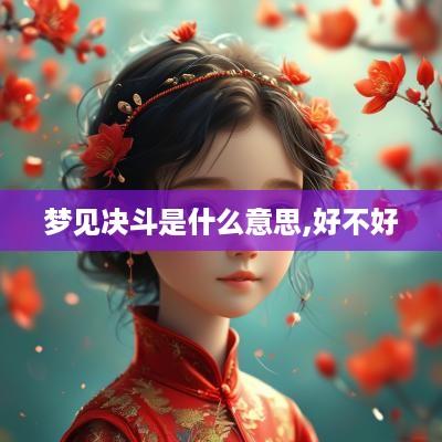 梦见决斗是什么意思,好不好