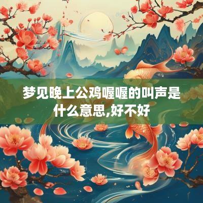 梦见晚上公鸡喔喔的叫声是什么意思,好不好