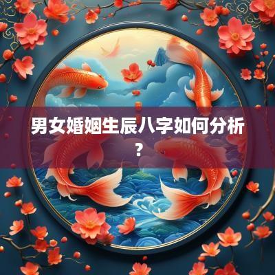 男女婚姻生辰八字如何分析？