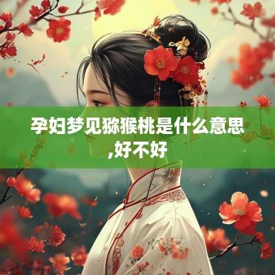 孕妇梦见猕猴桃是什么意思,好不好
