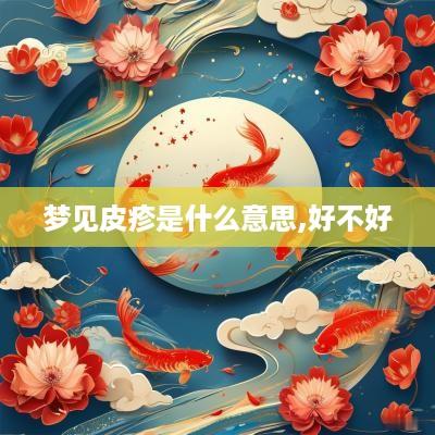 梦见皮疹是什么意思,好不好