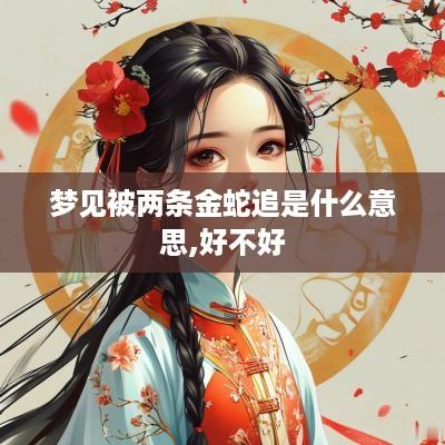 梦见被两条金蛇追是什么意思,好不好