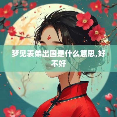 梦见表弟出国是什么意思,好不好