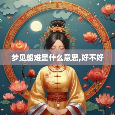 梦见船难是什么意思,好不好