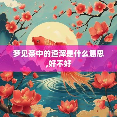 梦见茶中的渣滓是什么意思,好不好
