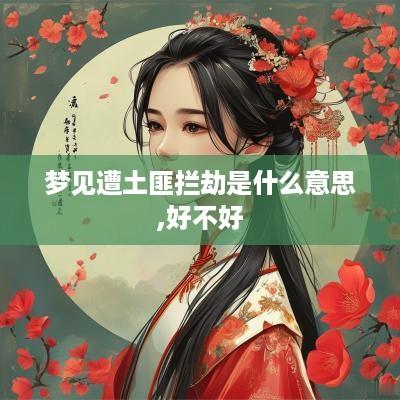 梦见遭土匪拦劫是什么意思,好不好