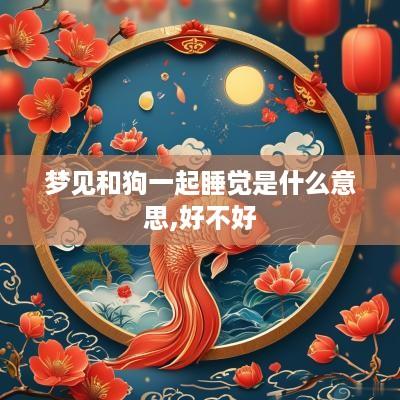 梦见和狗一起睡觉是什么意思,好不好