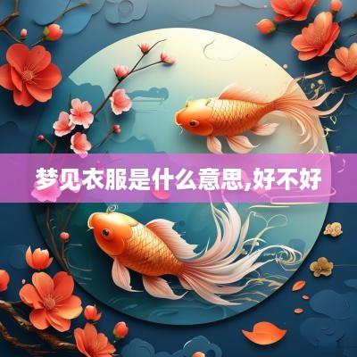 梦见衣服是什么意思,好不好