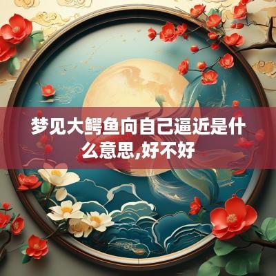 梦见大鳄鱼向自己逼近是什么意思,好不好