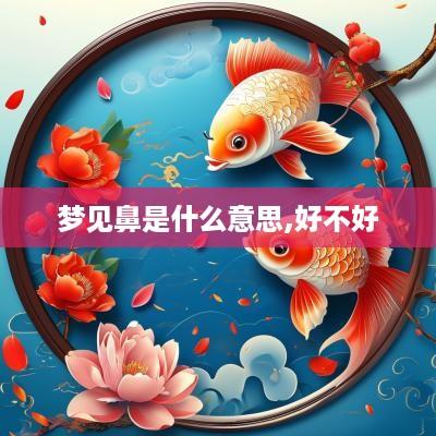 梦见鼻是什么意思,好不好