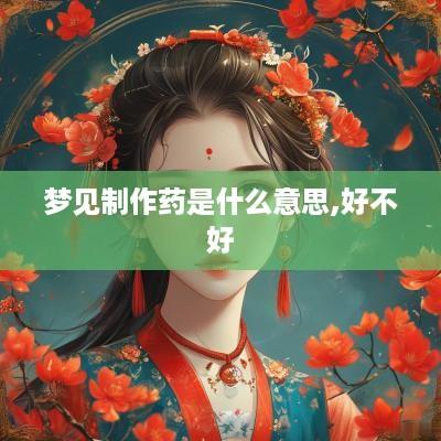 梦见制作药是什么意思,好不好