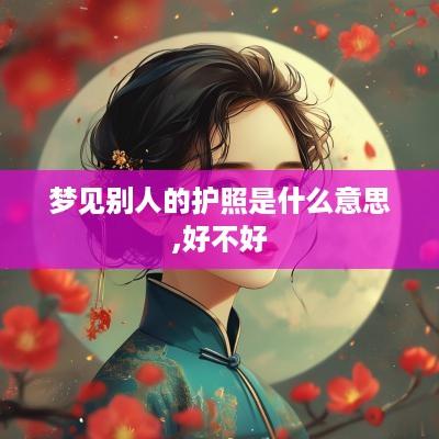 梦见别人的护照是什么意思,好不好