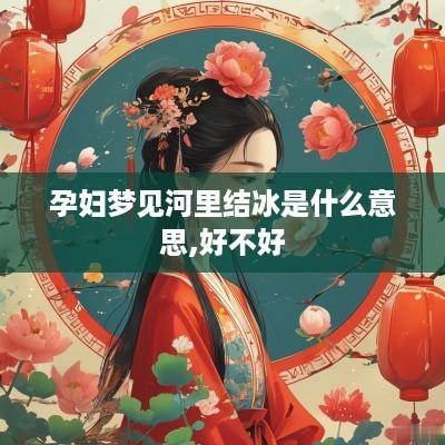 孕妇梦见河里结冰是什么意思,好不好