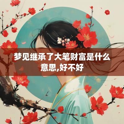 梦见继承了大笔财富是什么意思,好不好