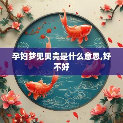 孕妇梦见贝壳是什么意思,好不好
