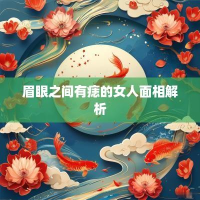 眉眼之间有痣的女人面相解析