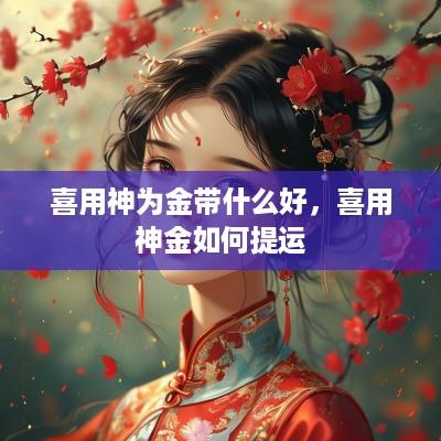 喜用神为金带什么好，喜用神金如何提运