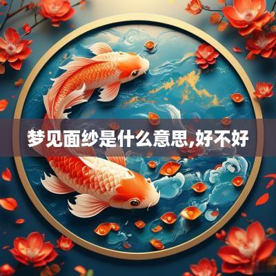 梦见面纱是什么意思,好不好