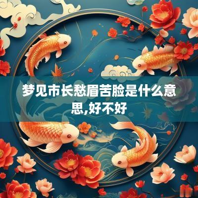 梦见市长愁眉苦脸是什么意思,好不好