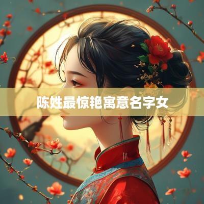 陈姓最惊艳寓意名字女