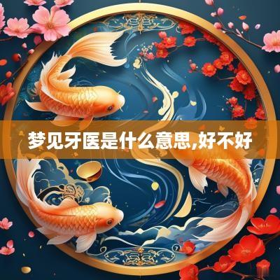 梦见牙医是什么意思,好不好
