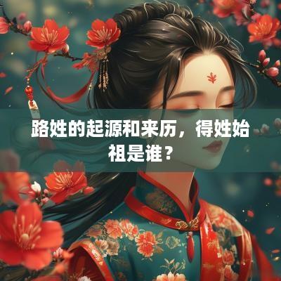 路姓的起源和来历，得姓始祖是谁？