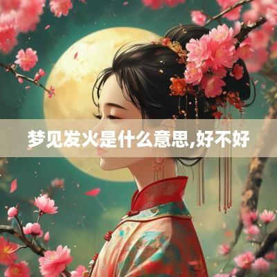梦见发火是什么意思,好不好