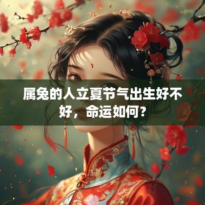 属兔的人立夏节气出生好不好，命运如何？