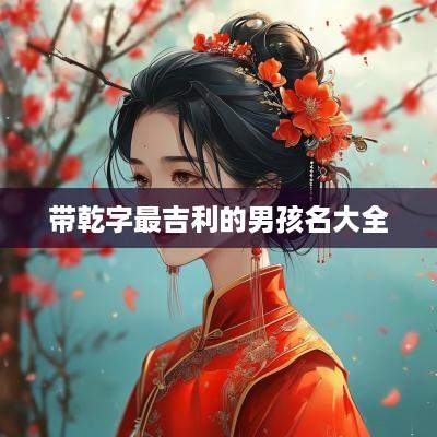 带乾字最吉利的男孩名大全