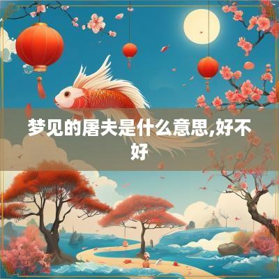 梦见的屠夫是什么意思,好不好