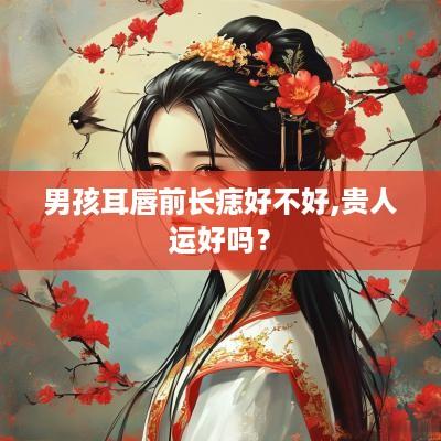 男孩耳唇前长痣好不好,贵人运好吗？