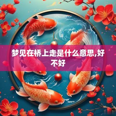 梦见在桥上走是什么意思,好不好