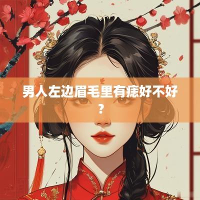 男人左边眉毛里有痣好不好？