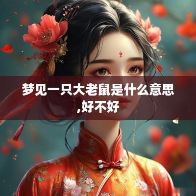梦见一只大老鼠是什么意思,好不好
