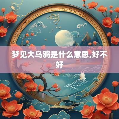 梦见大乌鸦是什么意思,好不好