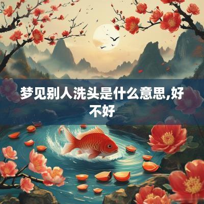 梦见别人洗头是什么意思,好不好